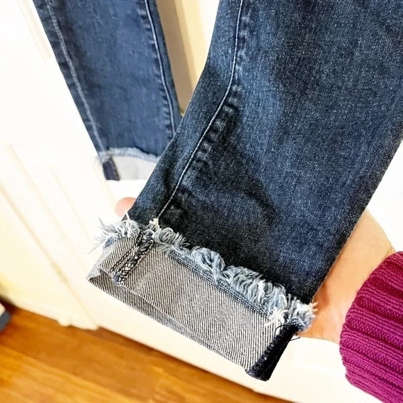 Fidelity denim Gwen high rise skinny Abbot vintage w holes distressed jeans. 29 - Picture 5 of 15